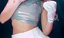 Bonneyuwu Drinks Pee From Bottle In Pantyhose Skirt