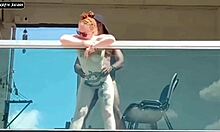 Leaving Pussy Wide Open On Balcony For Interracial Creampie