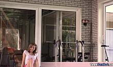 candice is doin a workout but she's too sexy for me