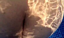 i love fucking this milf's big ass in the pool, her tight pussy dripping wet