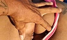 hot wife shows off on public beach sucking husband and taking facial cumshot