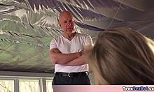 candice is doin a workout but she's too sexy for me