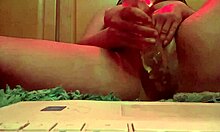 sexy milf so horny for cock takes it out on her dildo 😈