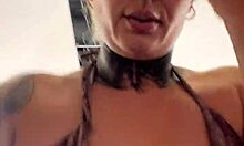 sitting on the dick while doing gym exercises feels so good