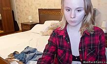 Amateur teen camgirl in bra and shirt, what are you hiding?