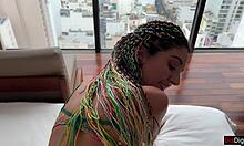 step sister meets a gorgeous foreign guy through step brother