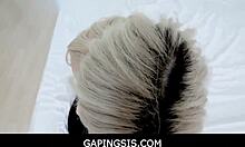 Hot blonde teen stepsister Jane Wilde ready for stepbrother's big cock POV.