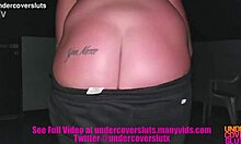 Best friends wife blowjob in adult theater