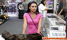 Pawnshop Teen Teases With Tits Before Hidden Sex