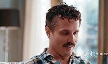 I watch unaware Liz Jordan masturbate.