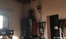 Trip To Barcelona With Young Amateurs In Public Outdoor Settings