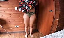 Hot latina teen gets fucked in cabin.