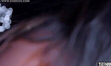 Brunette couple taken by aliens for live galactic sex show