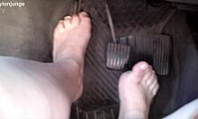 hey, check out zeraphine73's sexy feet in the car!