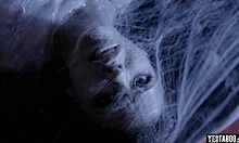 Brunette couple taken by aliens for live galactic sex show