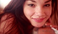 beautiful czech asian teen masturbates passionately