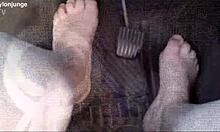hey, check out zeraphine73's sexy feet in the car!