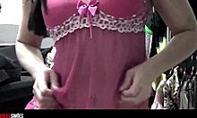 young latina showing panties in homemade video
