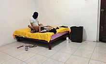 stepmother offers stepson a special night, the dirty girl enjoys homemade missionary blowjob