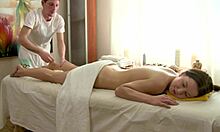 the masseur delivers a naughty surprise to his client with rough fucking