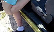 hey, check out zeraphine73's sexy feet in the car!