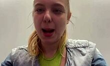 creampie pussy squirting and fingering in public