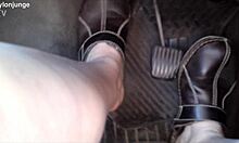 hey, check out zeraphine73's sexy feet in the car!