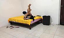 stepmother offers stepson a special night, the dirty girl enjoys homemade missionary blowjob