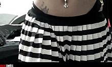 young latina showing panties in homemade video