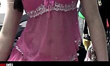 young latina showing panties in homemade video