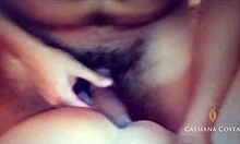 Blonde and brunette in bed with lots of horniness I masturbate the blonde's ass until she cums deliciously