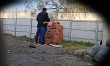 sexy latina flashes pussy at work, caught on security cams for public fetish fun 😏