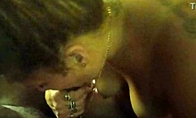 Kelsey sucks Jay's big black cock for early breakfast