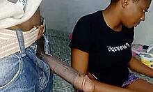 african teen sloppy blowjob