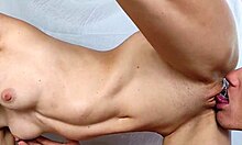 Lick my step sister's wet pussy then pound her dripping for massive cumshot!