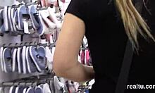 Exquisite czech teen gets seduced in the shopping centre and nailed in pov
