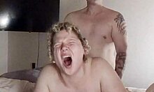 Chubby couple amateur intimate moment