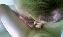 Friend's wife sucks intensely in the bathroom and gets a mouthful of cum