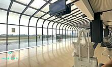 rimjob to big cock guy on our first trip together with squirt - mariana martix