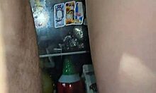 Wife Gets Wet and Messy Fuck Leading to Dripping Creampie in Kitchen!