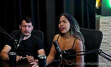 Best moments of the hot couple in prelim podcast with bia hot - part 1 on sheer red