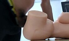 My hot cock cums twice with a sex doll, cum inside