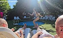 orgy party in a swimming pool