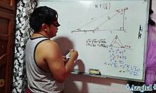 Student Learns Trigonometry Half Angle Formula in Bedroom
