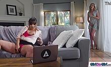 Coworker enjoys home video as planned