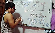 Student Learns Trigonometry Half Angle Formula in Bedroom