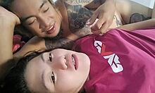 Boyfriend gives mature Asian girlfriend a hard fuck in homemade video