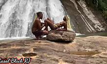 amandinha and edu explore nature and discover a magical spot where everyone ends up having passionate sex