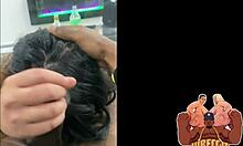 polynesian bbw slut gives bbc blowjob backstage then rides in scene