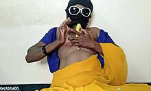 South Mallu Aunt Inserts Big Banana Into Her Pussy During Solo Play